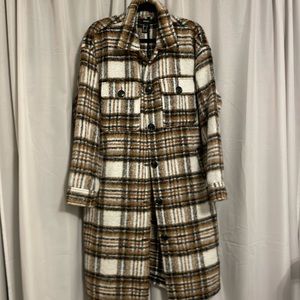 Forever 21 Plaid Long Shacket